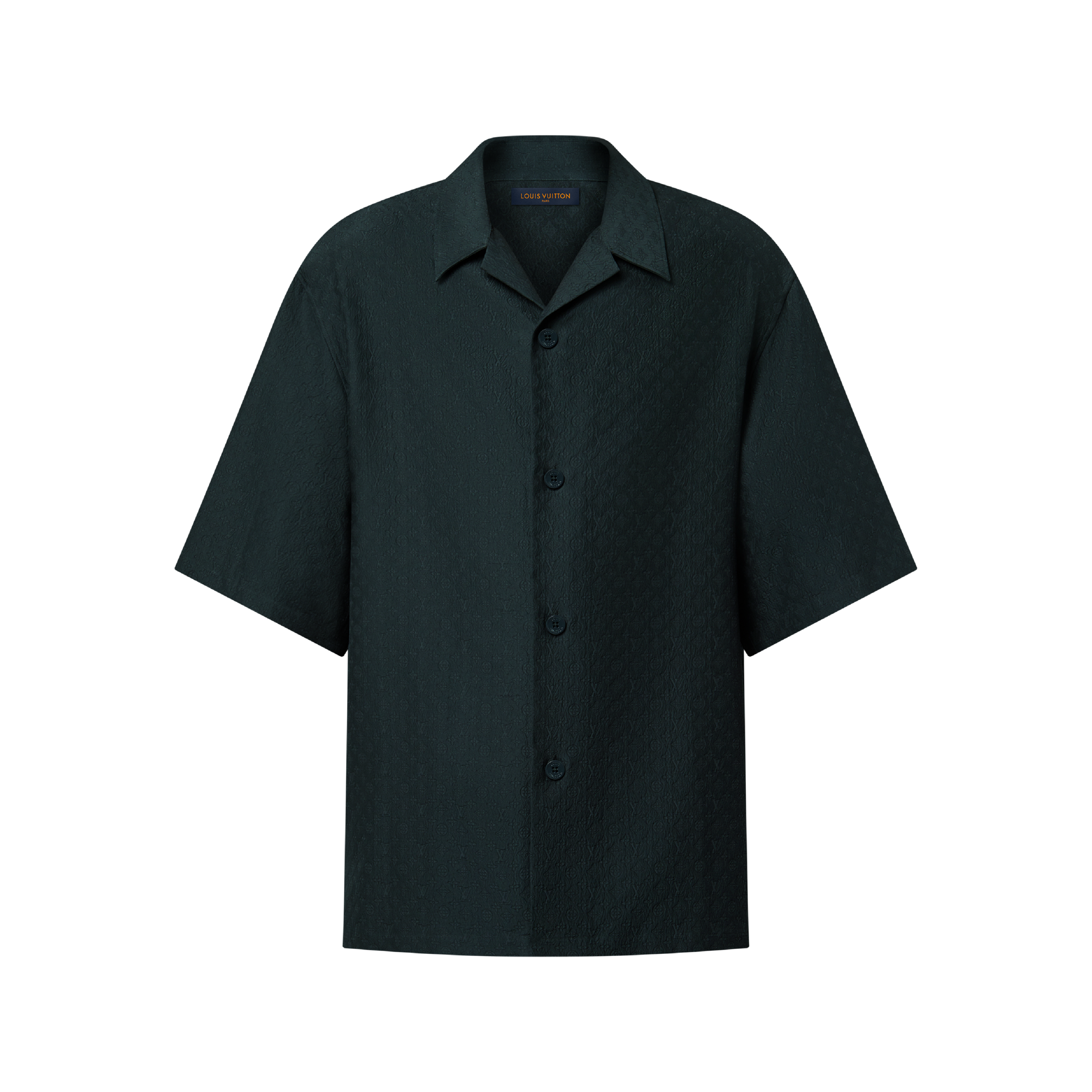 Mini Monogram Silk-Cotton Blend Short-Sleeved Shirt - For Men